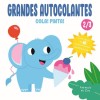 Grandes Autocolantes - Cola e Pinta - Animais Zoo 2/3 Anos