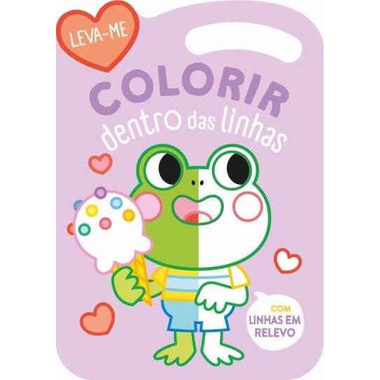 Colorir Dentro das Linhas - Sapo - Lilas