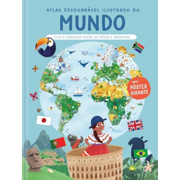Atlas Desdobravel Ilustrado do Mundo