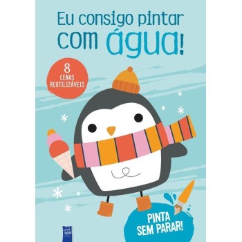 Eu Consigo Pintar Com Agua - Azul - Pinguim