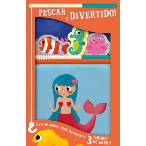 Pescar E Divertido - Sereia - Laranja