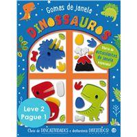 Gomas de Janela - Dinossauros e Arco-Íris - L2P1