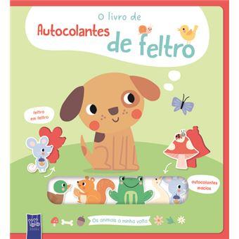 Os Animais à Minha Volta - Livro de Autocolantes de Feltro