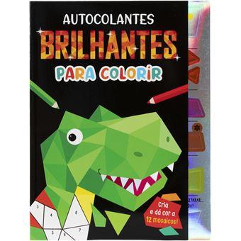 Autocolantes brilhantes para colorir - Dinossauros